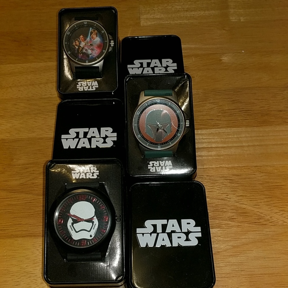 3 Disney licensed Star Wars watches